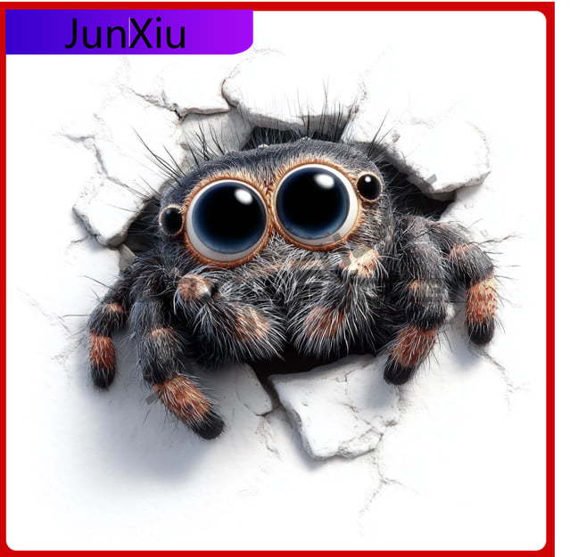 Spider 3D Wall Cracker Unique  - Laptop Unique Accessories ulasan dan harga