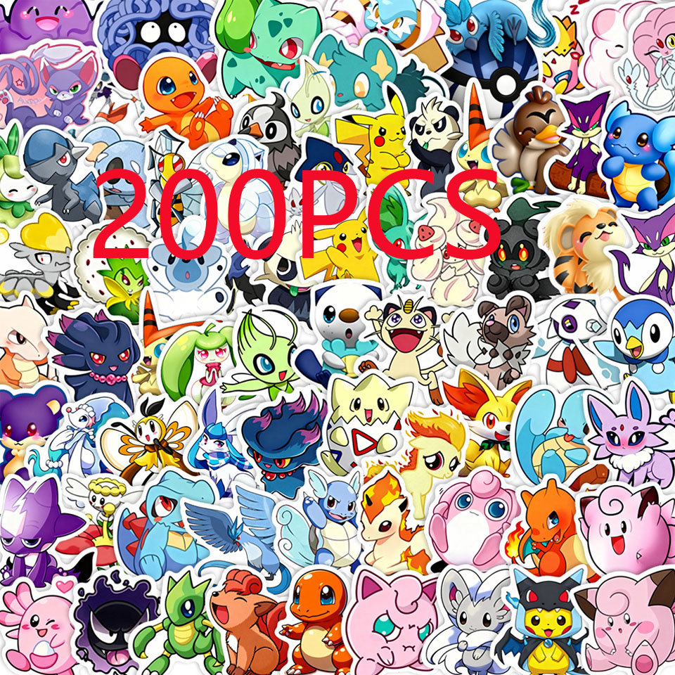 100/200pcs Pokemon Anime Stick - Laptop Accessories Toys ulasan dan harga