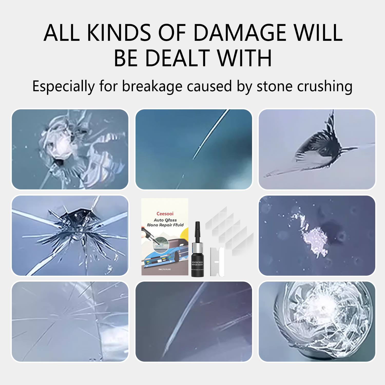 Windshield Car Crack Repair Ki - Screen Cleaning Kit ulasan dan harga