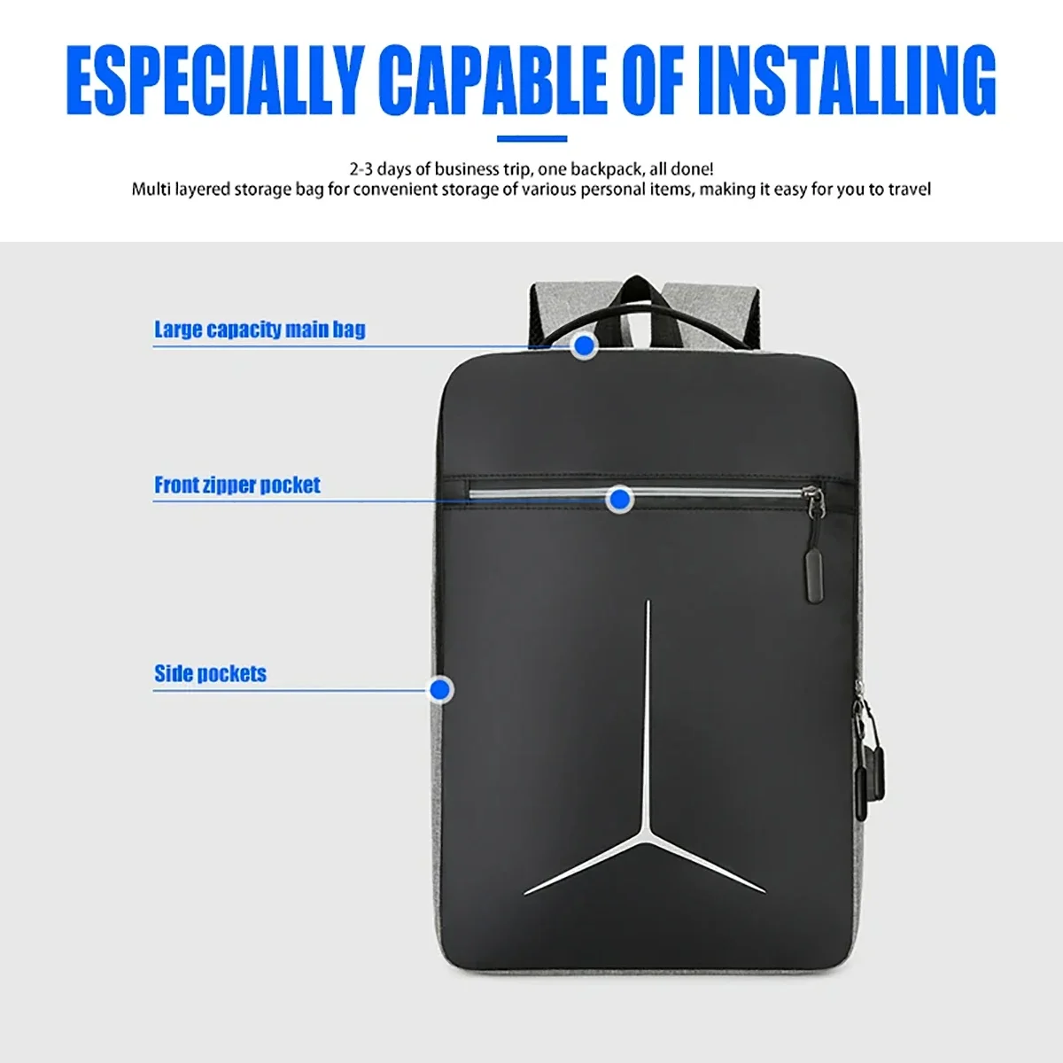 New Anti-theft USB Waterproof  - Laptop Accessories Case ulasan dan harga