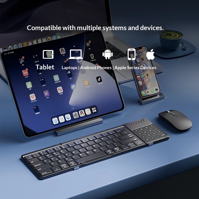 Mengzu Tri Fold Wireless Bluet - Laptop Accessories Toys ulasan dan harga