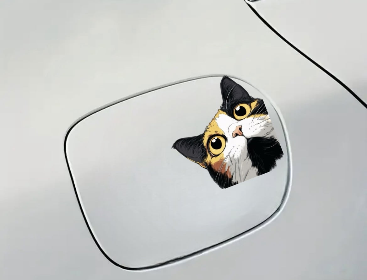 Durable Peeking Calico Cat Aes - Laptop Unique Accessories ulasan dan harga